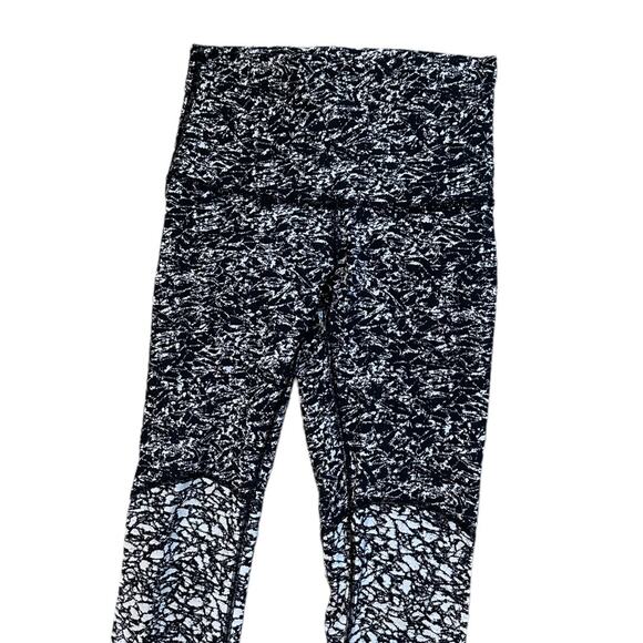 Lululemon Wunder Under Pant (Hi-Rise) Ice Breaker White Black - Picture 4 of 6